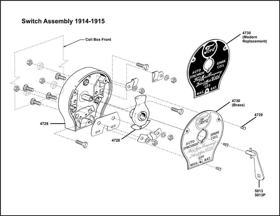 1914-1915 Switch Assembly
