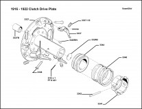 1916-1922 Clutch Drive Plate Assembly
