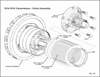 1914-1916 Transmission Clutch Disc & Drive Plate Assembly