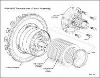 1914-1917 Transmission Clutch Disc & Drive Plate Assembly