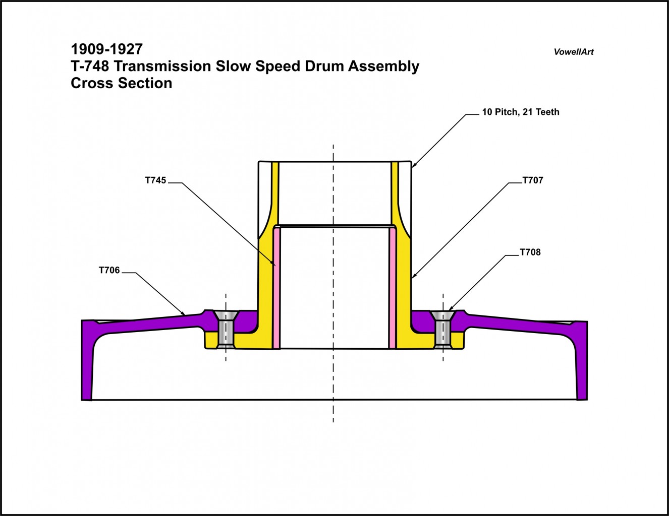 09-27 Transmission Slow Speed Drum Assembly Cross Section