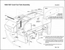 1926-1927 Cowl Fuel Tank Assembly