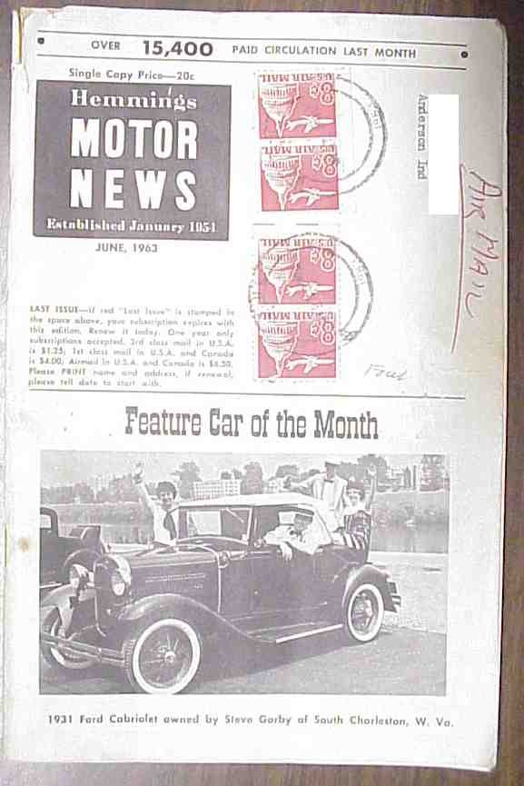 June 1963 HMN