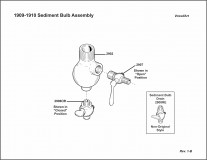 1909-1910 Sediment Bulb Assembly