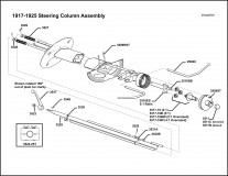 1917-1925 Steering Column Assembly