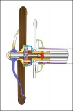 Cross Section 1914 Steering Wheel & Column