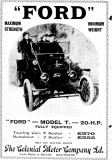 Ford Advert 1 November 1911