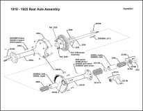 1917-1921 Rear Axle Assembly