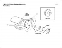 1920-1927 Horn Button Assembly (Canadian)