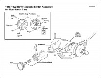 1918-1922 Horn & Headlight Switch Assembly