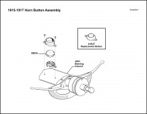 1915-1917 Horn Button Assembly