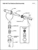 1926-1927 Fuel Sediment Bulb Assembly (Aftermarket)