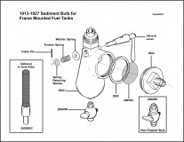 1913-1927 Sediment Bulb Assembly