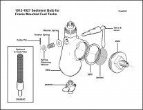 1912-1927 Sediment Bulb Assembly