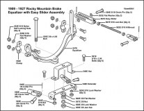 1909-1927 Rocky Mountain Brake Equalizer with EZ Slider Assembly