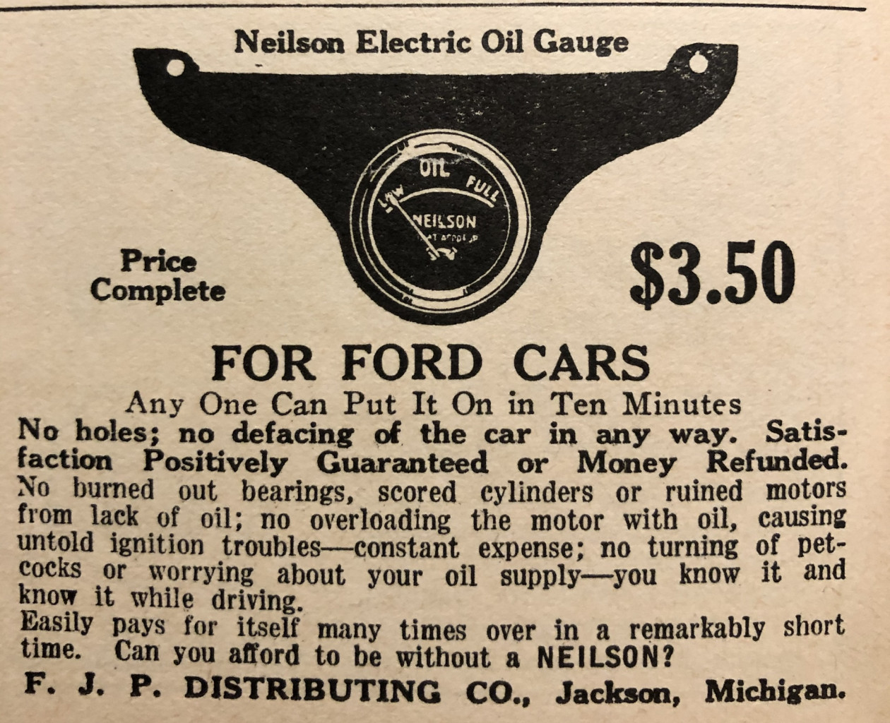 Electric Oil Guage
