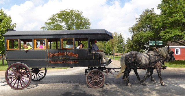 A20horse20drawn20carriage20driving20round20Greenfield20Village