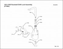 1913-1925 Ruckstell Shift Lock Assembly P158A