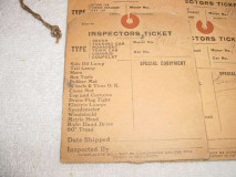 Inspector's ticket