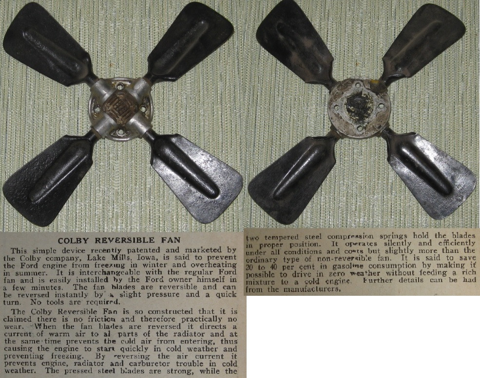 Radiator: "Colby" Reversible Fan