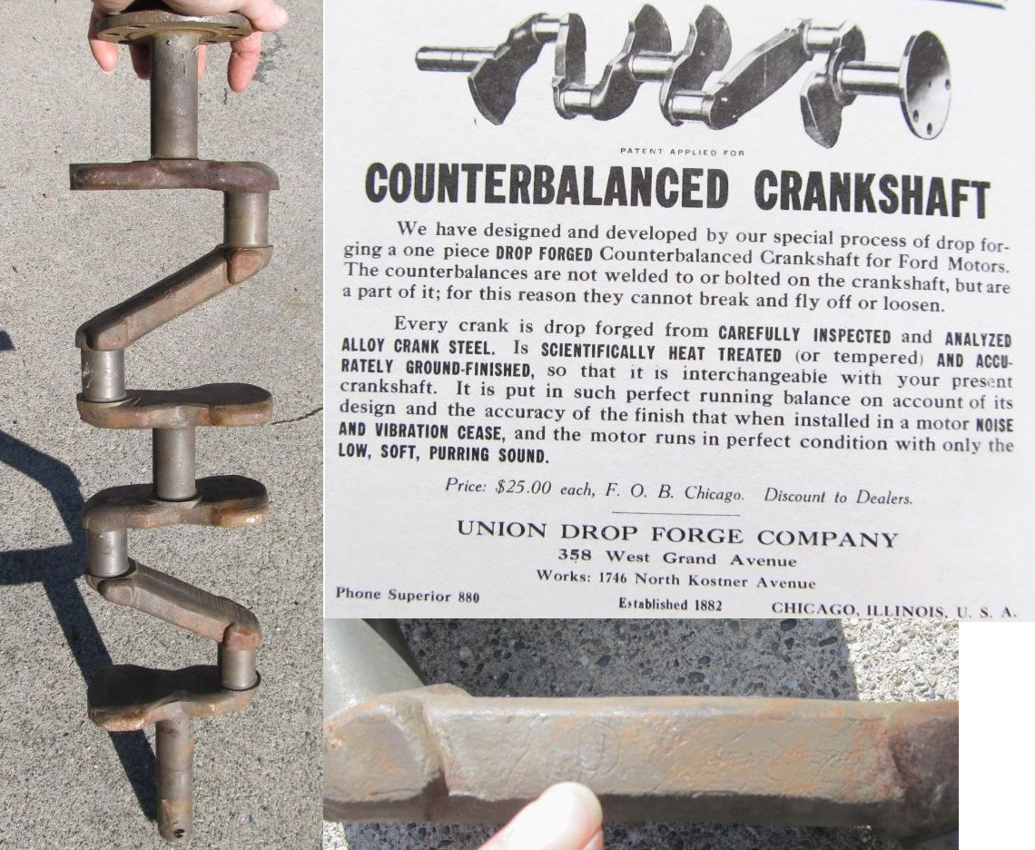 Engine: "Union" Counter-balanced Crankshaft