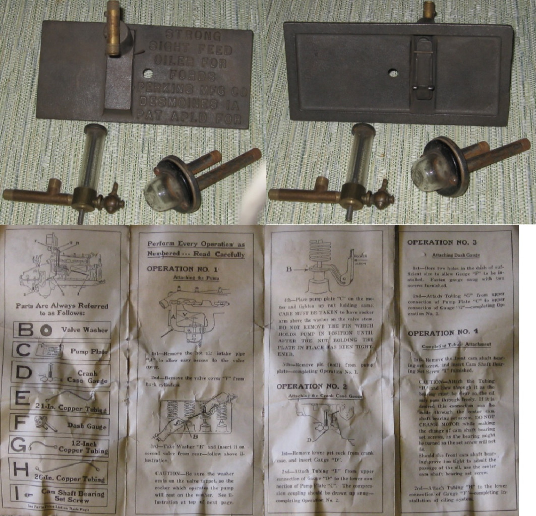 Oil Gauge: "Strong" Sight Feed Oiler