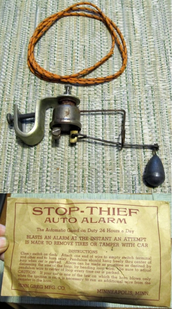 Security: "Stop-Thief" Auto Alarm