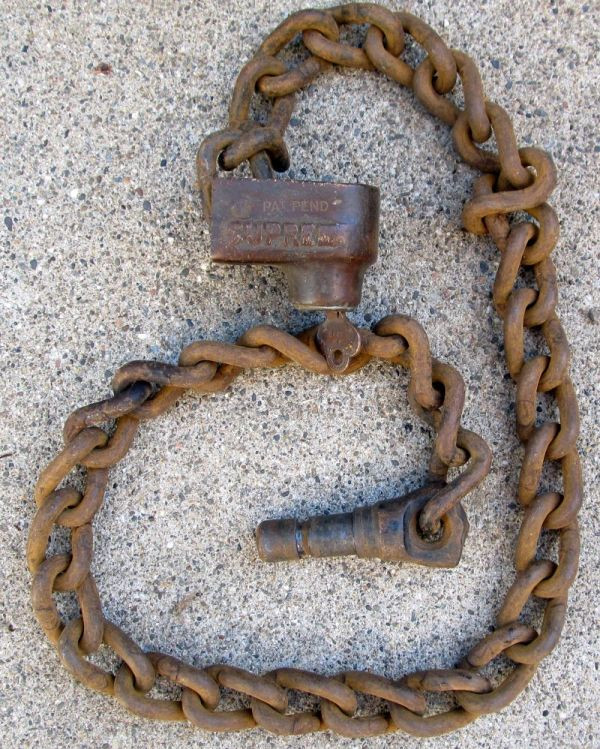 Security: "Supree" Spare Tire Lock Chain