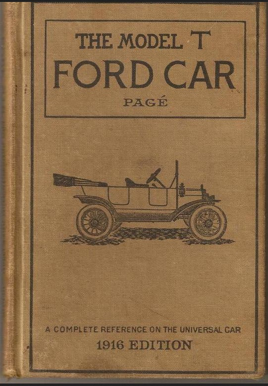 Books: Page's 'The Model T Ford Car' - 1916 Edition