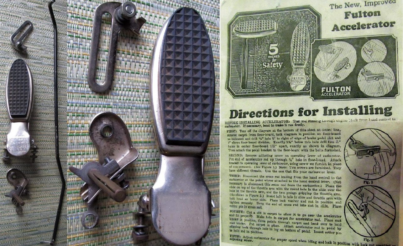 Pedals: "Fulton" Foot Accelerator