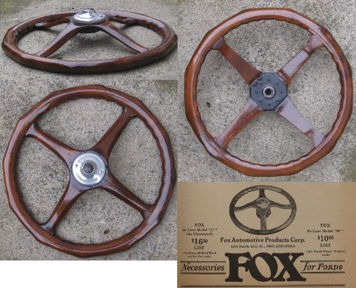 Steering Wheel: "Fox 'Sewell' All Wood Wheel"