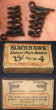 License Plate Holders: "Blackhawk"