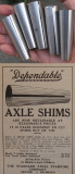 Rear Axle Shims: "Dependable"