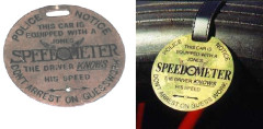 Speedometer: "Jones" Police Notice Tag
