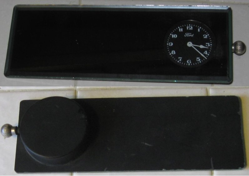 Rear View Mirror With Clock
