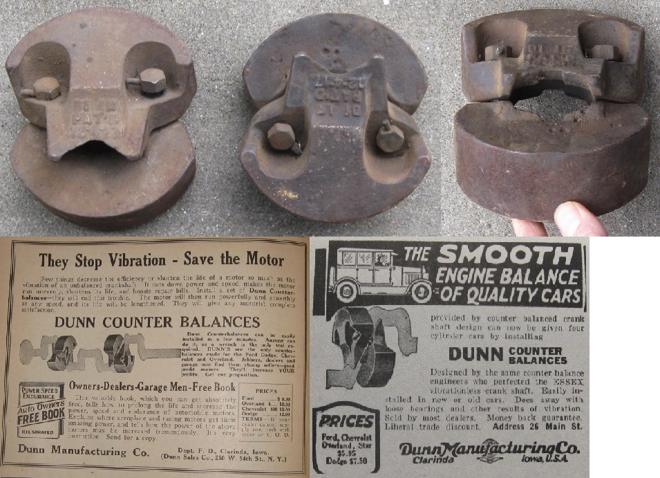 Engine: "Dunn" Crankshaft Balance Weights