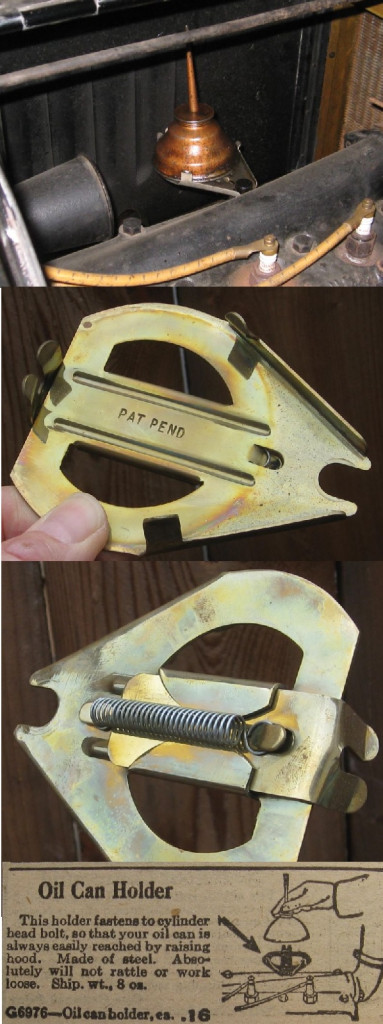 Oil Can: Spring Loaded Holder