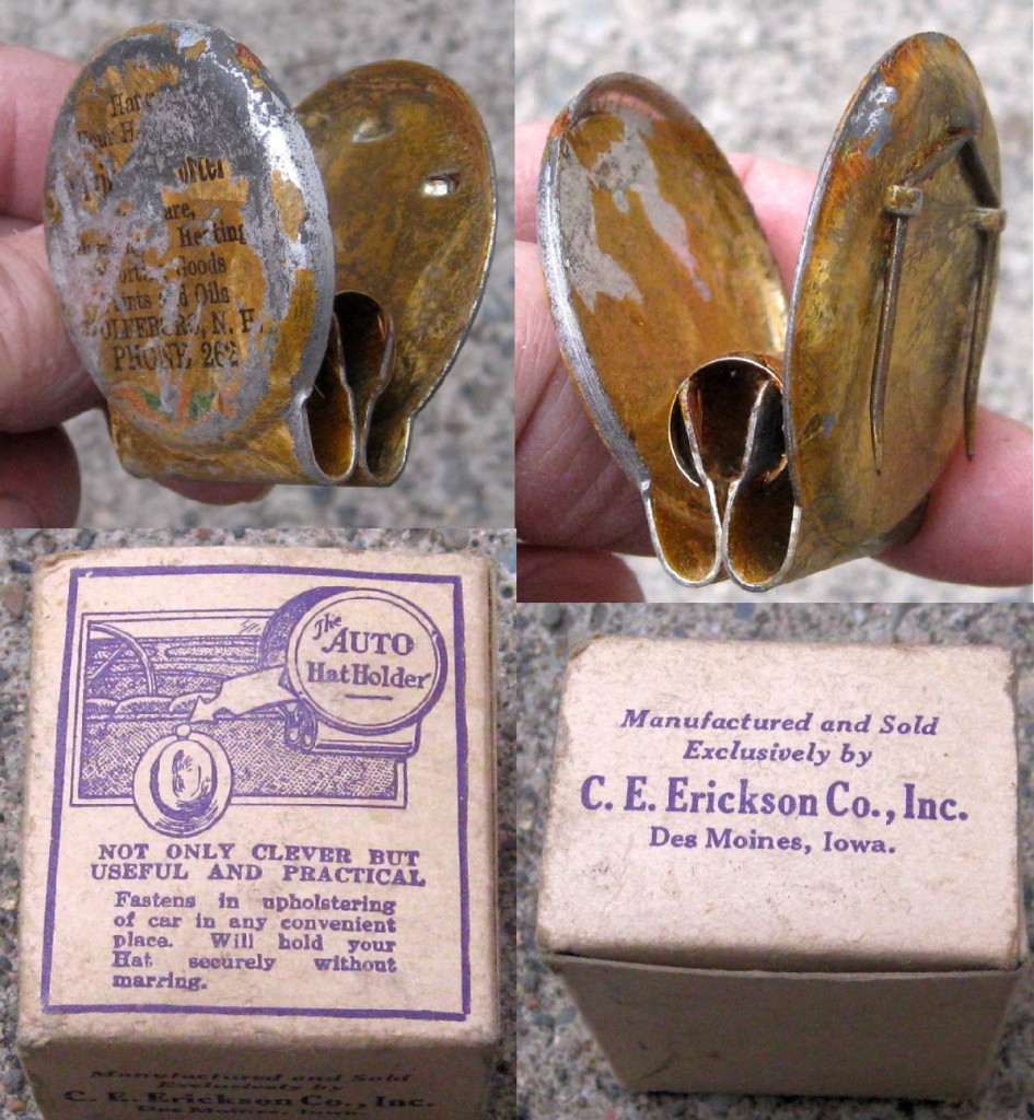 Hat Holder: "Auto Hatholder" by C E Erickson