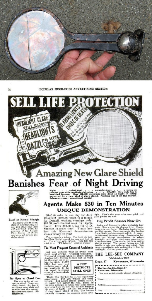 Windshield: "Lee-See Glare Shield"