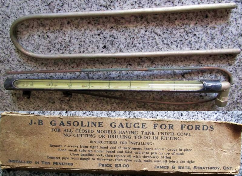 Gas Gauge: "J-B" Dash Mount