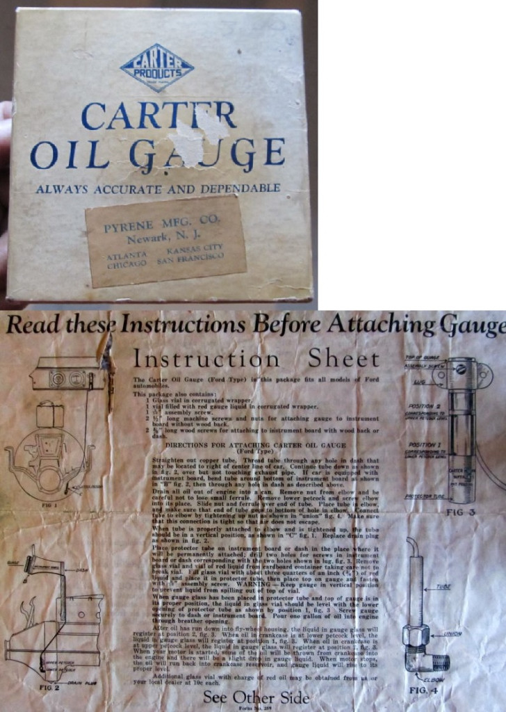 Oil Gauge: "Carter"