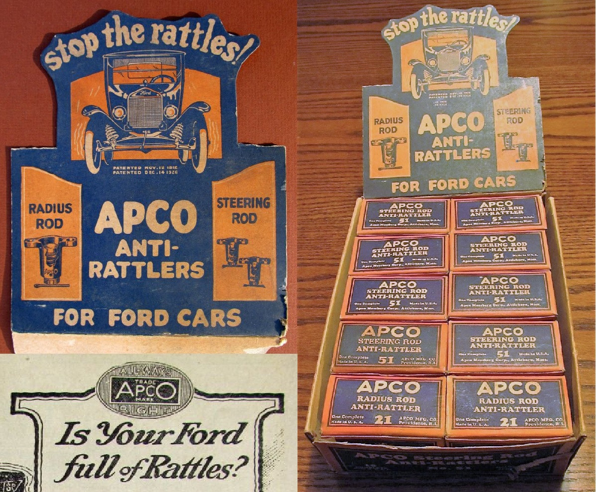 Dealer Display: "APCO" Anti-Rattlers