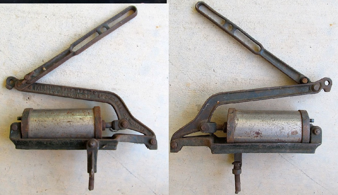 Tire Pump: "IXL" Running Board Mount