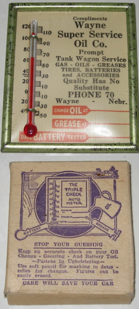 Dealer Advertising Giveaways: "Triple Check" Lube Reminder
