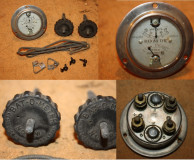 Gauge: "Bat-O-Meter" Ammeter/ Thermometer Combo