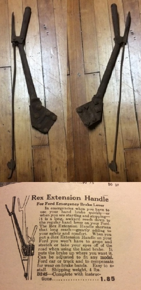 Brakes: "Rex" Hand Brake Handle Extension