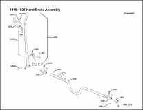 1919-1925 Hand Brake Assembly
