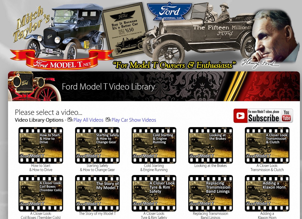 ** Model T.NET - Library of Videos
