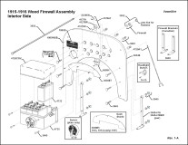 1915-1916 Firewall Assembly-Interior Side