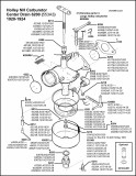 Holley NH Center Drain Carburetor Assembly with Ford Factory Numbers